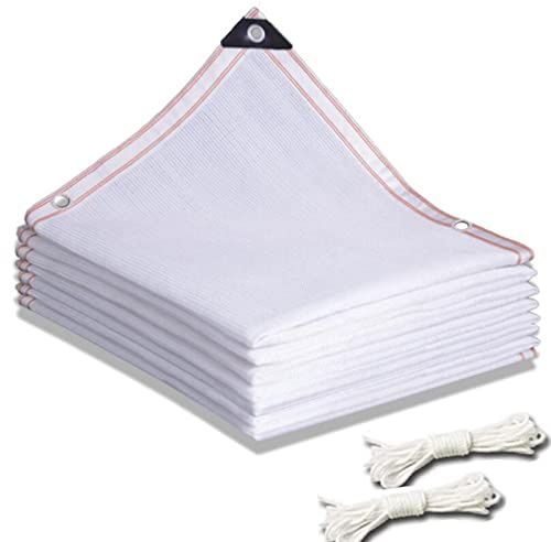 Tela de malla reforzada de polietileno de alta densidad con 90 % de protección UV para exteriores, para invernadero, piscina, patio, cubierta ligera