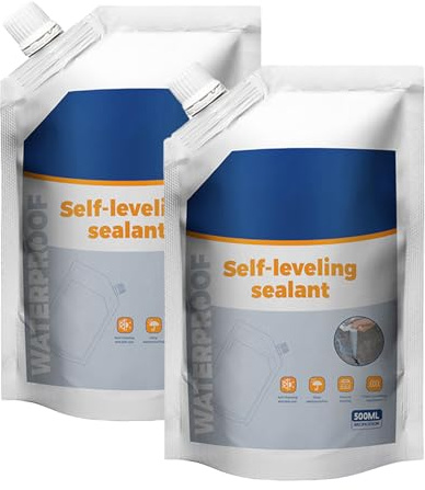 Remplisseur Liquide pour Fissures Dans Béton - 2 Pièces Mastic de Réparation Étanche pour Fissures de Béton, Ciment Liquide Séchage Rapide, Adhésif pour Bétton, Mastic de Réparation de Brique (1000ml)