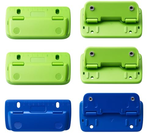 3 Stück Taschenlocher, Mini Locher Für Ordner, Locher Klein Und Flach, Ideal Für Schule, Büro Und Zuhause, 12.8x6.7x0.7 Cm