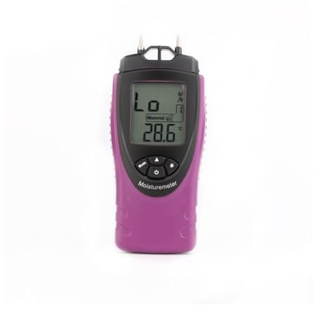 Misuratore di umidità, Misuratore di umidità del legno 0-54,8% 2 pin LCD digitale 7 materiali a temperatura ambiente per giardinaggio, agricoltura,