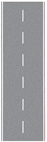 NOCH Landstraße, Selbstklebende Straßen-Folie aus Grautönen, 100 x 6,6 cm ideal für Modellbau Spur H0