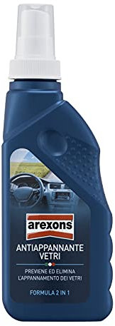 AREXONS Trattamento Antiappannante Vetri No Gas 250 ml, Incolore
