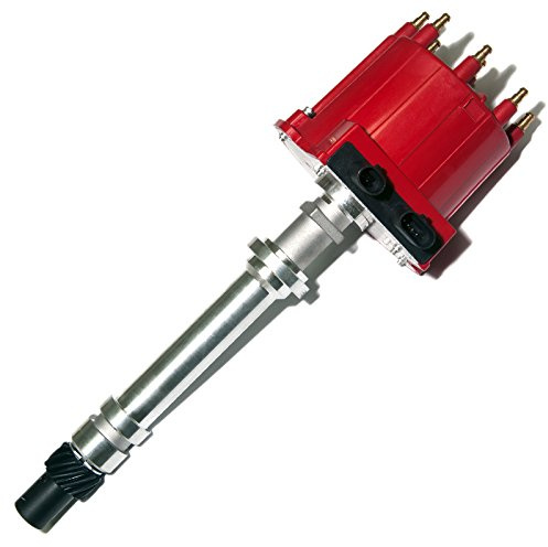 MAS Small Block Big Block EFI TBI Distributor 1987-1997 5.0L 5.7L 7.4L Compatible With Cadillac Chevy C/K Pickup Truck Van Camaro 305 350 454 HEI652R Red Cap 110-3952 GM19