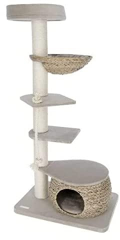 KERBL Arbre à Chat Banana Leaf Tower Beige 70 x 50 x 160 cm