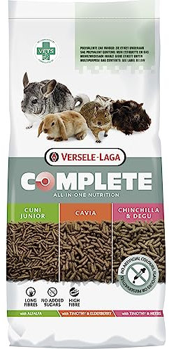 VERSELE-LAGA - Complete Chinchilla & Degu - Pienso extrusionado Todo en uno para Chinchillas y degús (8kg)