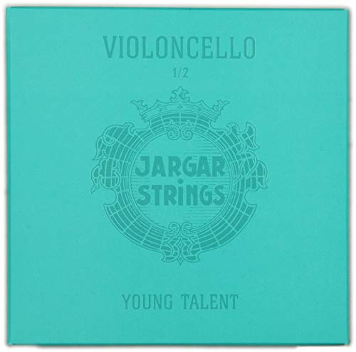 JARGAR Ce-SET-Y-34 Cello Young Talent Set, 3/4 (A: 0,76/D: 0,99/G: 1,18/C: 1,71 mm) för cello Blå // blå Size/Größe: 1/2 Cello Medium/standard