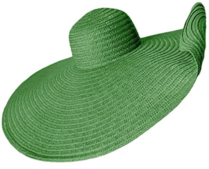 GOWEGB Grand chapeau de plage pour femme avec écran solaire - Chapeau de paille surdimensionné - Protection solaire
