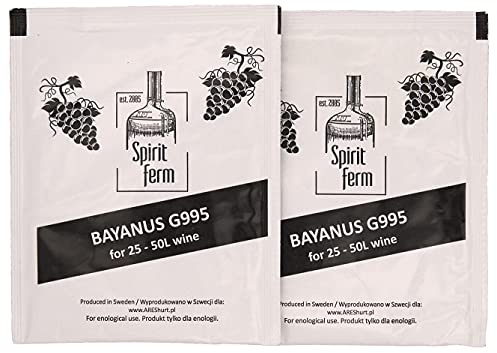 2x WEINHEFE für bis zu 100L - UNIVERSAL Hefe Weißwein und Rotwein Naturhefe Wein