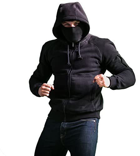 PGWEAR Herren Kapuzenjacke Smuggler mit abnehmbarer Sturmhaube in schwarz I Ultras