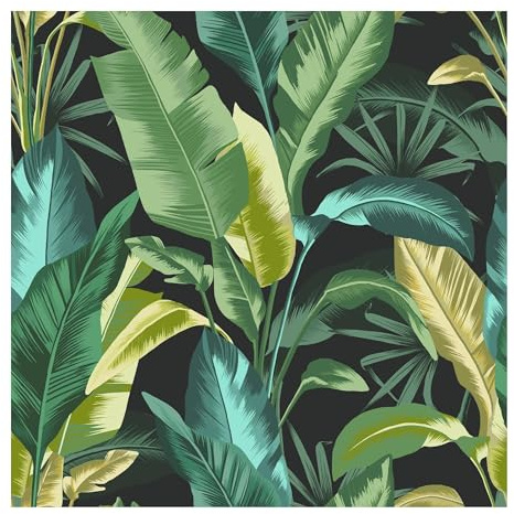 Graham & Brown Envy Leaf It Out - Midnight Wallpaper