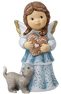 Goebel Weihnachtsdekoration Engelsfigur aus Porzellan hergestellt, Maße: 10 cm x 7.5 cm x 5 cm, 11-750-87-1