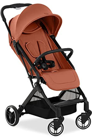hauck Travel N Care Plus, Cork - Reisebuggy für Kinder ab Geburt bis 22 kg mit Liegefunktion & Kopfposter - Leicht (7,2 kg) & Einhändig Faltbar - Selbststehend - UPF 50+ & Netzfenster