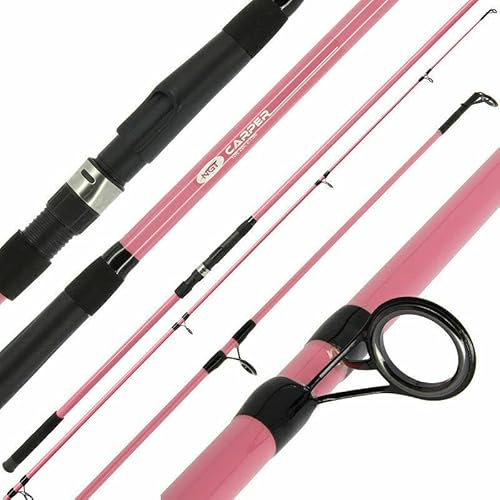 NGT CARP FISHING PINK CARPER ROD 2PC 12FT LADIES CARP ROD WOMENS FISHING
