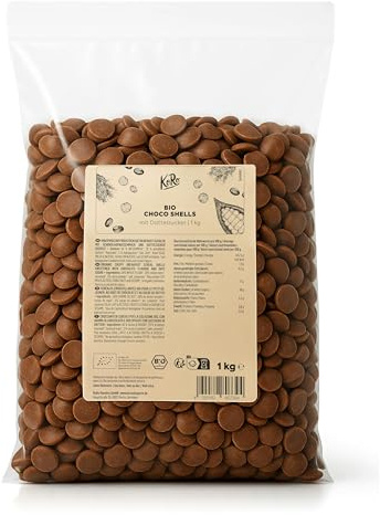 KoRo - Barchette di cereali al cioccolato bio con datteri dolcificati 1 kg - Gusto cioccolato - Fonte di fibre alimentari - Vegan - Cereali da colazione croccanti