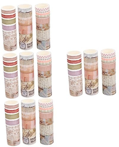 COHEALI 80stücke Retro Washi Tape Für Scrapbooking Vintage Klebebänder Mit Einzigartigen Mustern Für Notizbücher Tagebücher Fotoalben Und Kreative Projekte