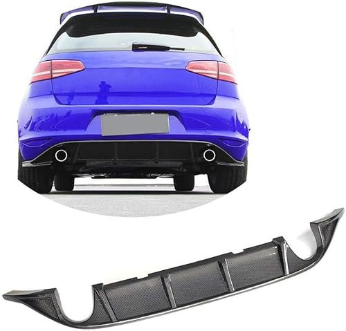 LUISAS Auto Heckstoßstange Lippe Diffusor Für VW Golf VII 7 MK7 GTI 2014 2015 2016,Kofferraum-Unterlippen Spoiler Auto-Modifikation Zubehör