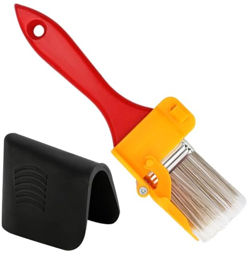 Cutting in Paint Brush, Cutting in Tools for Painting Multifunctional Edge Paint Brush with Wood Handle, Hand-held Cut Edge Trimming Tool Brush for Home Office Wall Ceiling Edges Detail Trim
