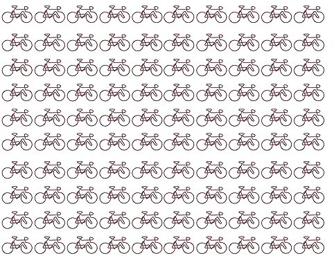 Aladeno 100 Stück Fahrrad-Büroklammern, Mehrzweck-Büroklammern in niedlicher Fahrradform, Galvanikverfahren, Mini-Büroklammern aus Metall, dekorative Büroklammern für Zuhause,