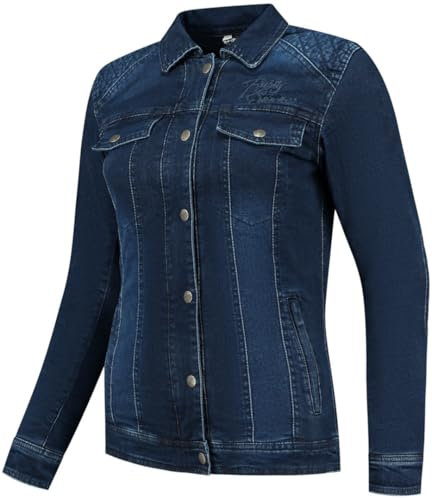 Rusty Stitches Dolly Veste textile de moto pour femmes, blau, 44