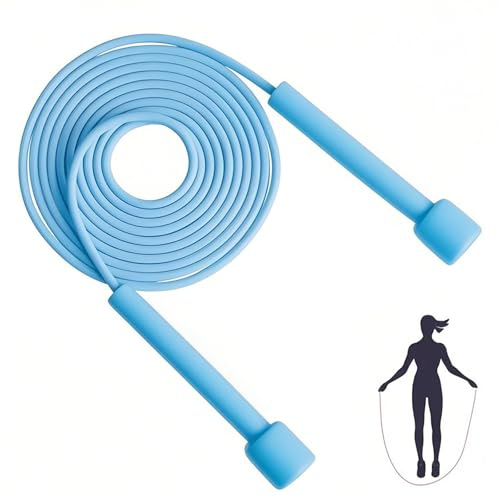 Senshuomy Adjustable Skipping Rope for Adult and Kids,Jump Rope,With Adjustable Length,Lightweight and Portable,Featuring a Comfortable Handle for Speed Jumping (6 Colour)