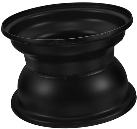 Gatuida Cerchione Affidabile e Facile da Installare Tre Fori in Ferro Nero 16x8-7 Pollici per Atv e Moto da Spiaggia per Accessori Fuoristrada Go Kart
