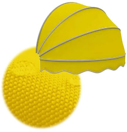 Tende Cappottina Da Sole Emisferica, Tettoia Per Porta A Cupola, Tende Da Sole Con Raccordi, Tettoia A Cupola Pieghevole, Tende Parasole per Residenziale Negozio(Yellow,70cm/27.56in)