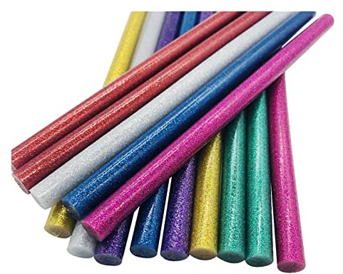 HBALDTEDC Heißklebestifte, 5 STÜCKE 11mm X 200mm for DIY Handwerk Telefon Fall Legierung Kunst Modell Album Reparatur Klebestift Mini Kleber(5X Silver)