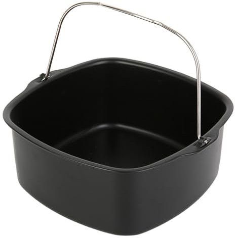 Molde de freidora de aire caliente,Utensilios de cocina para hornear,Molde cuadrado de acero de aluminio para hornear,Accesorios de freidora de aire multifuncional para la preparación de pollo frito