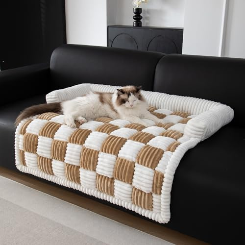 TOPCHANCES Orthopädisches Hundebett Grosse Hunde - 90x90x13cm,Waschbar Hundekissen Flauschig,Für Mittlere Hunde,rutschfest Hundebetten,Haustier Sofa Matte,Schwarz