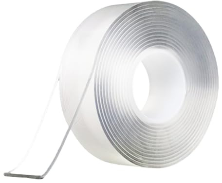 CVNRCLP Double Sided Tape Heavy Duty, Extra Large Strong Nano Mounting Tape Sticky Pads, Multipurpose Removable Clear Adhesive Picture Hanging Strips, Easy to Use