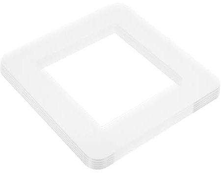 HIAKDOFT 5 Piezas Cubiertas de Interruptor de Acrílico Transparentes de Protector de Placa de Pared Diseño Sin Tornillos Decoración para Interruptores Individuales Protección de Paredes y