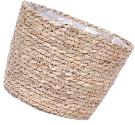 ORFOFE Panier à Fleurs Tressé Main Pot De Fleurs Osier Jardinière Extérieure Intérieure Conteneur De Rangement Décoratif
