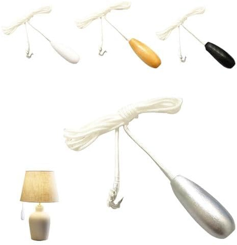 4 Stück Zugschalter Mit Schnur Zugschnurschalter Für Schreibtischlampe Pull Cord Light Switch Zugschnur Lichtschalter Schnurschalter