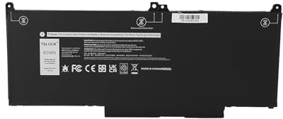 TSLUCK 60Wh MXV9V Batteria per für Dell Latitude 5300 2-in-1/5310 2-in-1,Latitude 5300 5310 7300 7400 E5300 E5310 E7300 E7400,Inspiron 7300 7306 2-in-1 Series P96G P100G 829MX 0829MX 5VC2M 05VC2M