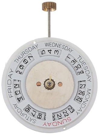 Buhdjfnke Reloj con Movimiento Automático 2813 8205, Doble Calendario, Día y Fecha, Precisión, Reemplazo Directo para Reparación de Movimiento Mecánico.