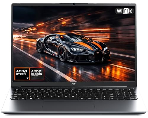 ACEMAGIC Gaming Laptop – 16 Zoll FHD Display Laptop mit AMD Ryzen 7 7735HS-Prozessor mit bis zu 4,75 GHz, 16 GB RAM DDR5 4800 MHz 512 GB Gaming Notebook mit hintergrundbeleuc
