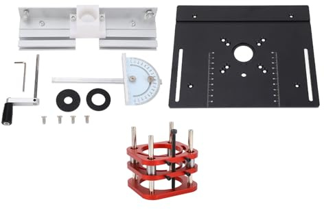 ANKROYU Base del di sollevamento del tavolo della fresatrice Corsa da 51 mm Regolazione manuale dell'altezza Base di sollevamento universale della fresatrice in lega di alluminio