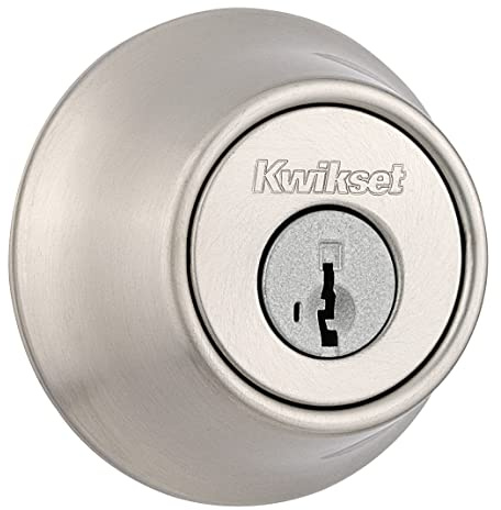 Kwikset 96600-575 660 15 SMT RCAL RCS Single Cylinder Deadbolt SmartKey, Satin Nickel, Round