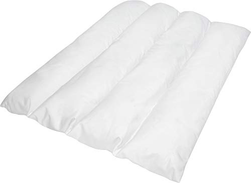 Theraline Gekammertes Beinkissen Mikroperlen 75 x 75 cm weiß