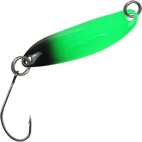 FTM Spoon Hornet 3,9cm 3,7g - Blinker, Farbe:grün-schwarz/silberfarben