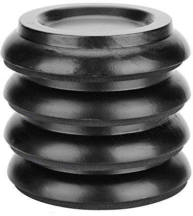 4 STÜCKE Bodenschoner Piano Caster Cups Piano Foot Pads, Klavier Fußpads, Runde Buchenholz Piano Caster Cup Fuß Pad Set aufrecht Klavier Caster Cups Zubehör(Schwarz)