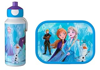 Mepal Campus Little Dutch Lunchset För Barn Med Popup-Dryckesflaska Och Lunchlåda, För Skolan Eller På Språng, Bpa-Fri, 400 Ml + 750 Ml, Dino