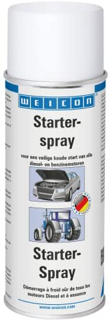 WEICON Starter Spray / 400 ml/Spray d'aide au démarrage pour un démarrage facile et sûr des moteurs/Voiture/Moto/Essence/Diesel