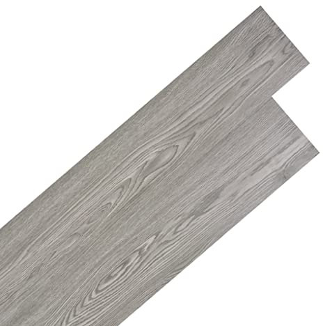vidaXL Lamas para Suelo Baldosa Azulejo Salón Cocina Antiestático Ignífugo Impermeable Antideslizante PVC Autoadhesivas 5,21 m² 2 mm Gris Oscuro