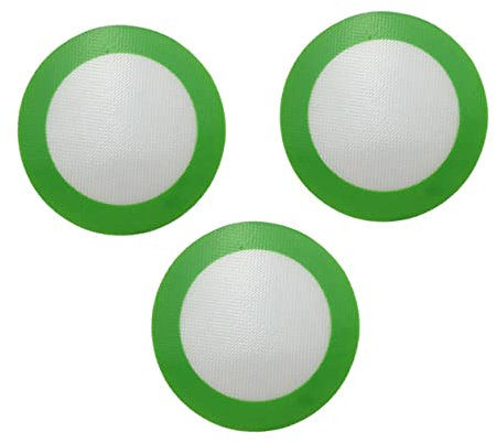 Ciieeo Silicone Baking Pad Round Heat Resistant Mat for Baking BBQ Cooking Non-Stick BBQ Pad Safe Easy to Clean