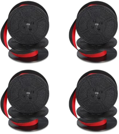 FUNOMOCYA 4stücke Typewriter Ribbon Hochwertige Verschleißfeste Doppelspule Für Manuelle Schreibmaschinen Schwarze Tinte Für Zuhause Und Büro Langlebig Und Praktisch