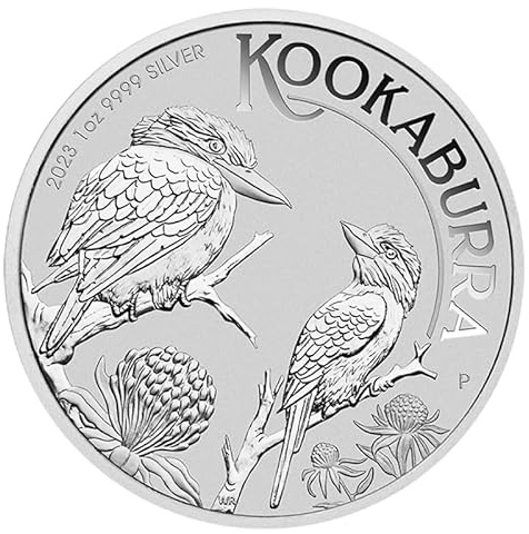 Generisch Kookaburra 2023 1 Unze Silbermünze, Feinsilber 999,9/1000, 31,1 Gramm