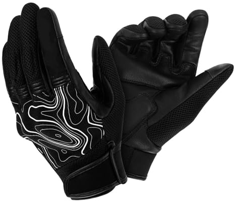 Guanti da equitazione per gli uomini, guanti da moto per gli uomini, Guanti impermeabili invernali a pieno, sportivi da corsa Mitts moto d'urto per la es