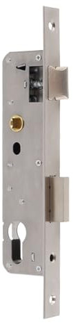 Serrure à mortaise en acier inoxydable, distance de 85 mm, distance entre 20 et 40 mm, serrure de porte gauche/droite (30 mm)