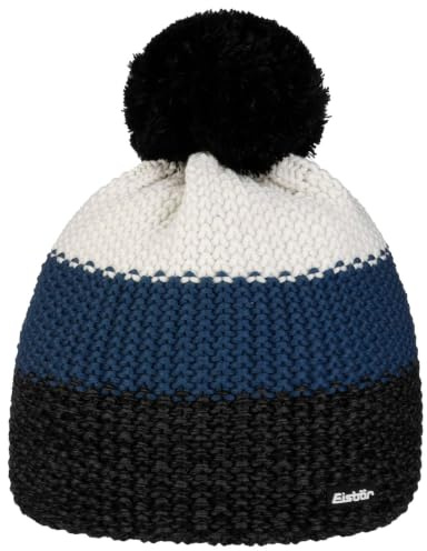 Eisbär Star Pompon RL Beanie Strickmütze Wintermütze Bommelmütze Skimütze Damen/Herren - Made in the EU mit Futter, Futter Herbst-Winter Winter